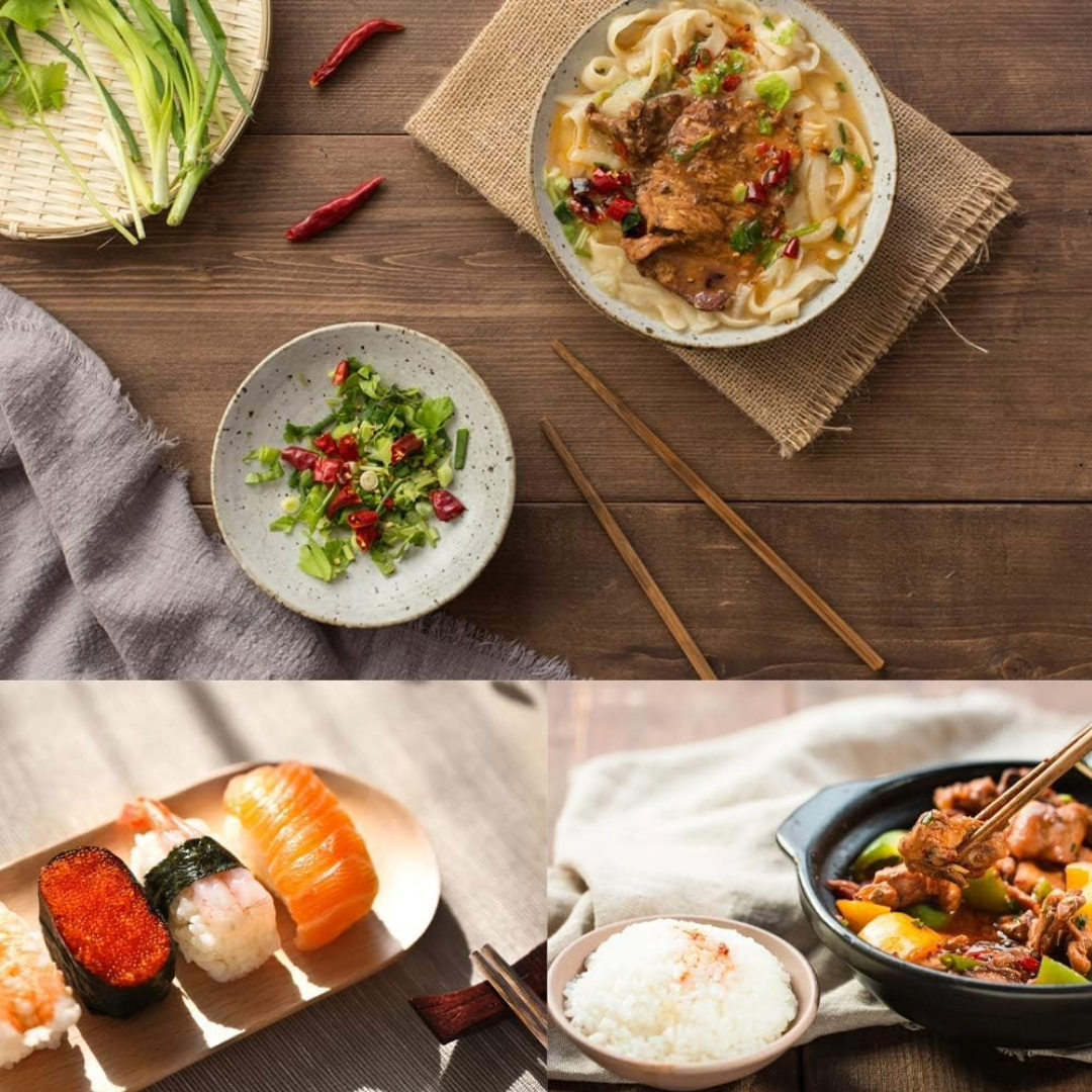 10 Authentic Bamboo Chopsticks